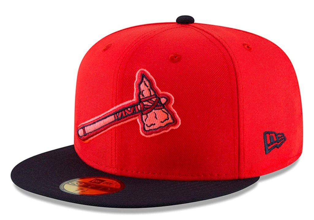Men's Atlanta Braves New Era Red/Navy 2018 Players' Weekend Low Profile 59FIFTY Fitted Hat.