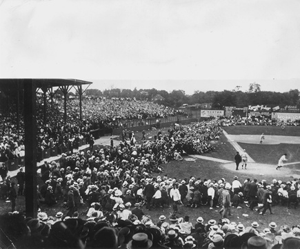 Hill Top Park looking down left field line.