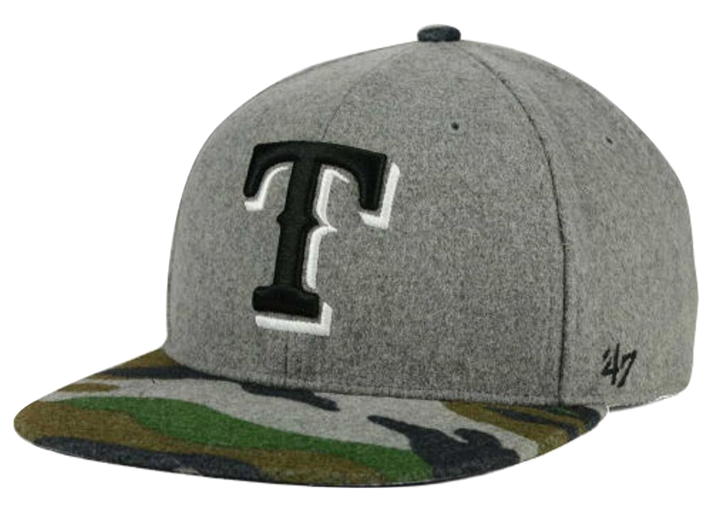 Texas Rangers MLB '47 Backwoods Snapback Cap