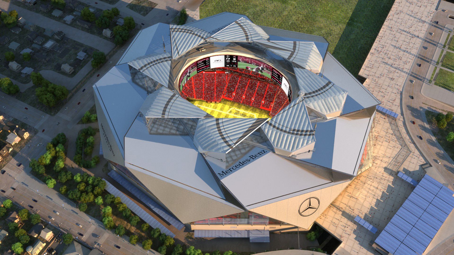 Mercedes Benz Stadium top Open