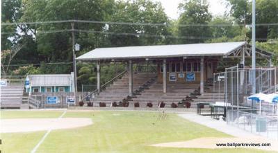 Hicks Field, North Carolina. Image from www.ballparksreviews.com