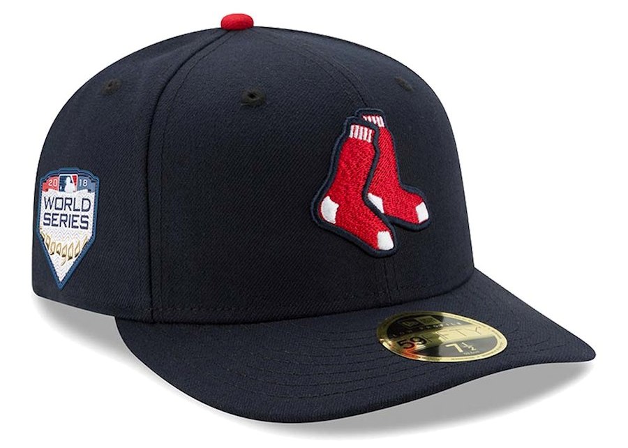 Men's Boston Red Sox New Era Navy 2018 World Series Champions Side patch 59FIFTY