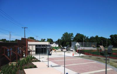 Today the site is a public park owned.  A small section of the exterior brick facade (along the first-base side) still stands, as well as the old ticket office behind what was the right field corner. The last remnant of the grandstand, crumbling and presumably unsafe, was taken down in 2002 as part of a renovation process to the decaying playground.