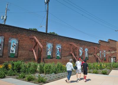Today the site is a public park owned.  A small section of the exterior brick facade (along the first-base side) still stands, as well as the old ticket office behind what was the right field corner. The last remnant of the grandstand, crumbling and presumably unsafe, was taken down in 2002 as part of a renovation process to the decaying playground.